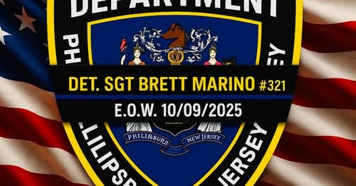 Detective Sergeant Brett Marino Phillipsburg, NJ Warrior’s Rest: DEFIED DEATH: Beloved Police Sergeant Brett Marino Fought Grim CANCER Deadline For Two Years!